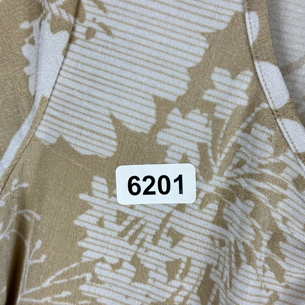 Jaclyn smith large 20-1/2 p2p 25” length preowned no flaws brown / white - Picture 4 of 6